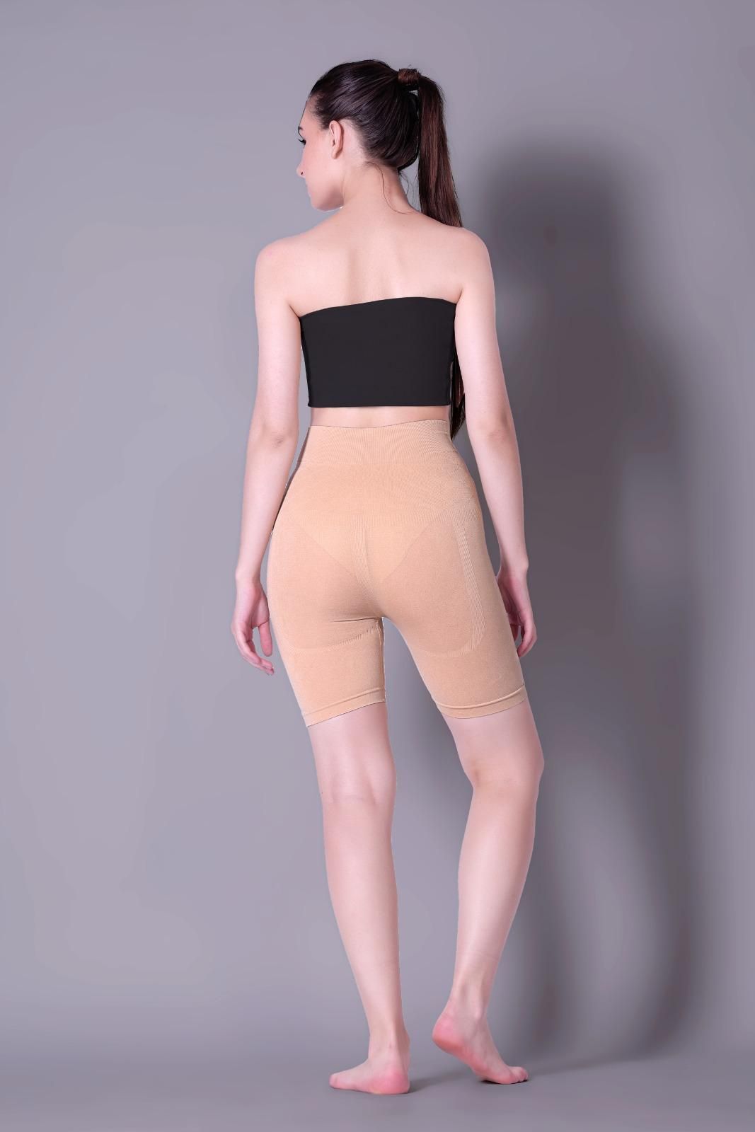 4-in-1 Shaper - Quick Slim Shape Wear Tummy, Back, Thighs, Hips - Black/Efffective Seamless Tummy Tucker