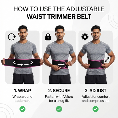 Adjustable Waist Trimmer Belt – 50% OFF | Limited Stock Fast Selling! 🔥